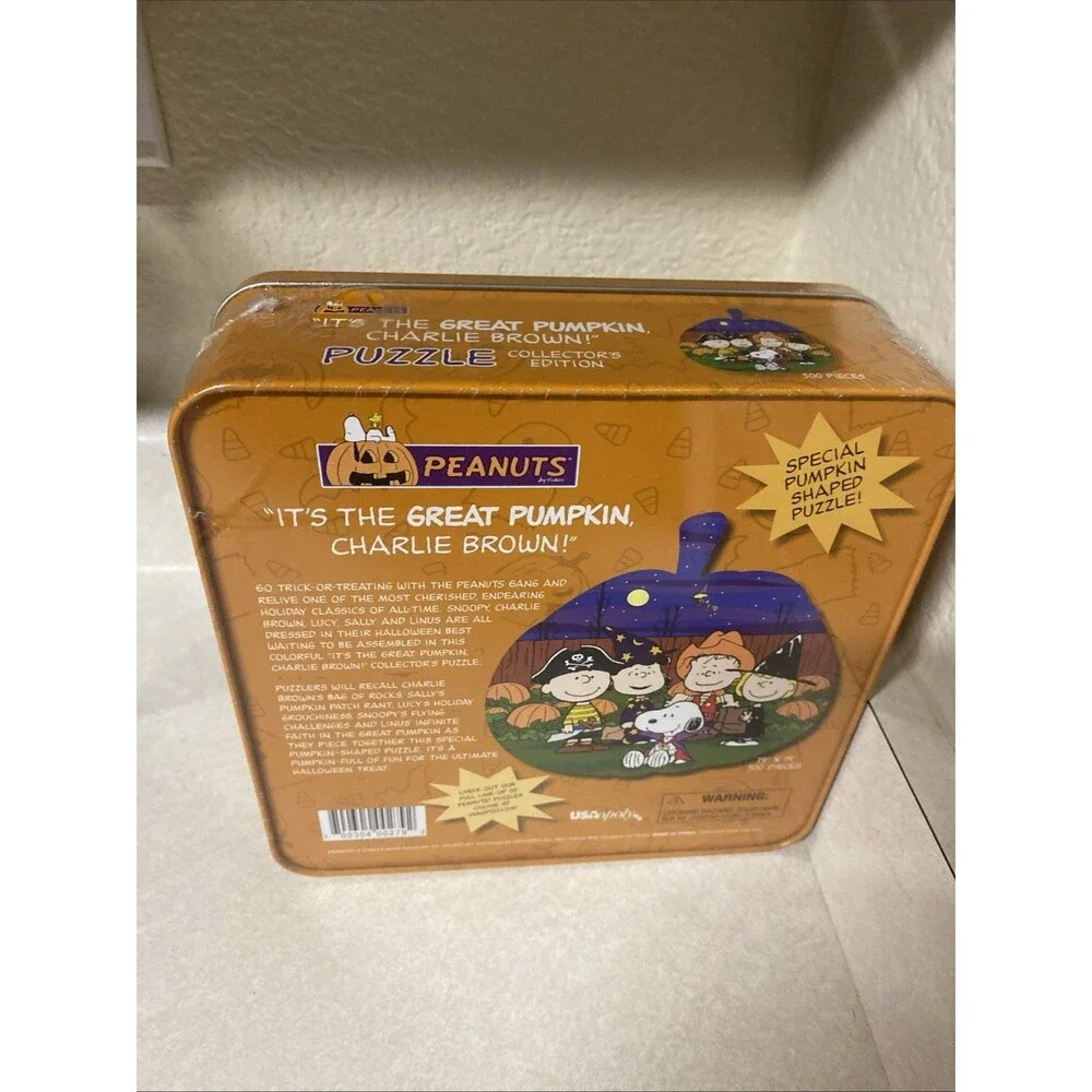 Peanuts It's The Great Pumpkin Charlie Brown 500 Piece Jig Puzzle Collector's